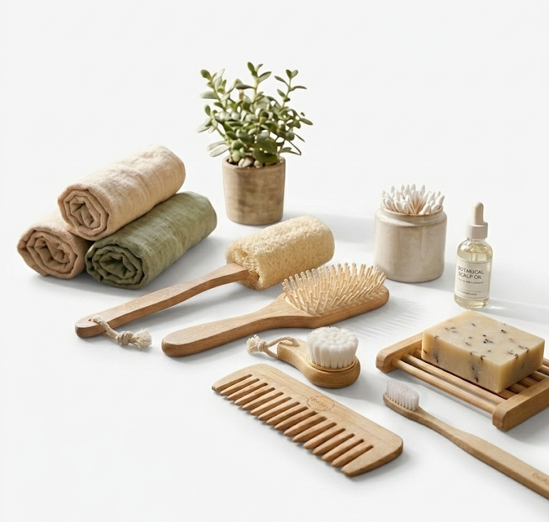 Zero-Waste Bath Accessories Bundle BeNat